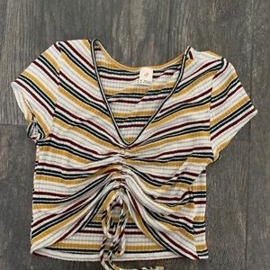 Striped crop top